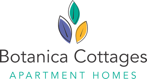 The logo for botanica cottages apartment homes.